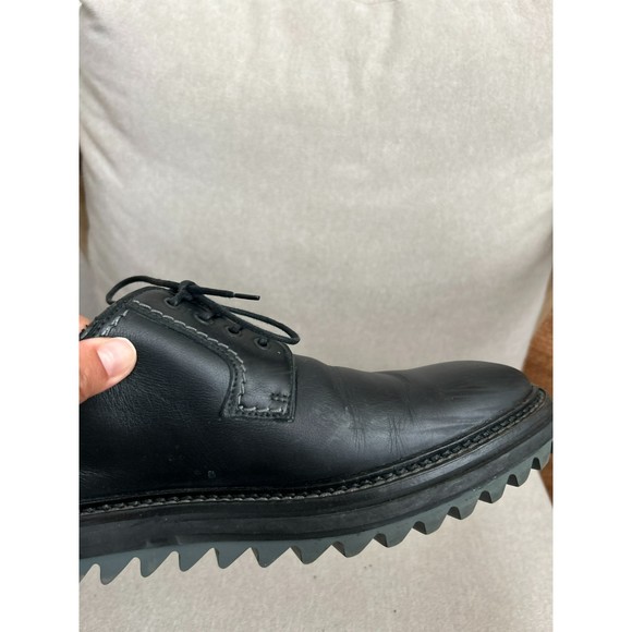 LANVIN Lace Up And Monkstrap Leather Black oxford loafers size 12 - Picture 4 of 16